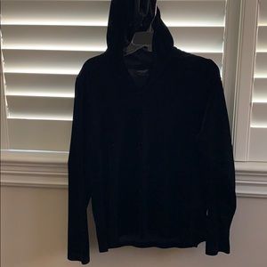Velvet hoodie.